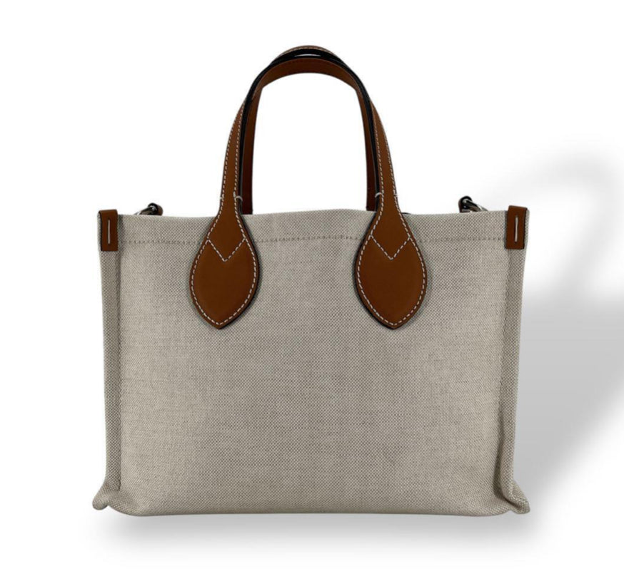 GUCCI Small Logo-Print Canvas Tote Bag