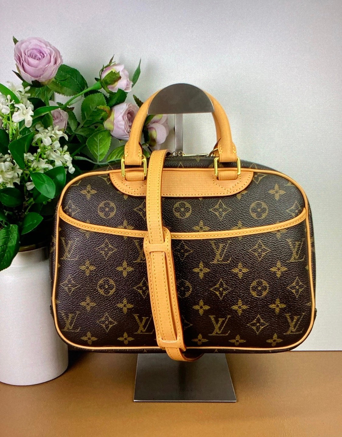 Louis Vuitton Monogram Trouville With LV Lock & Key Bag