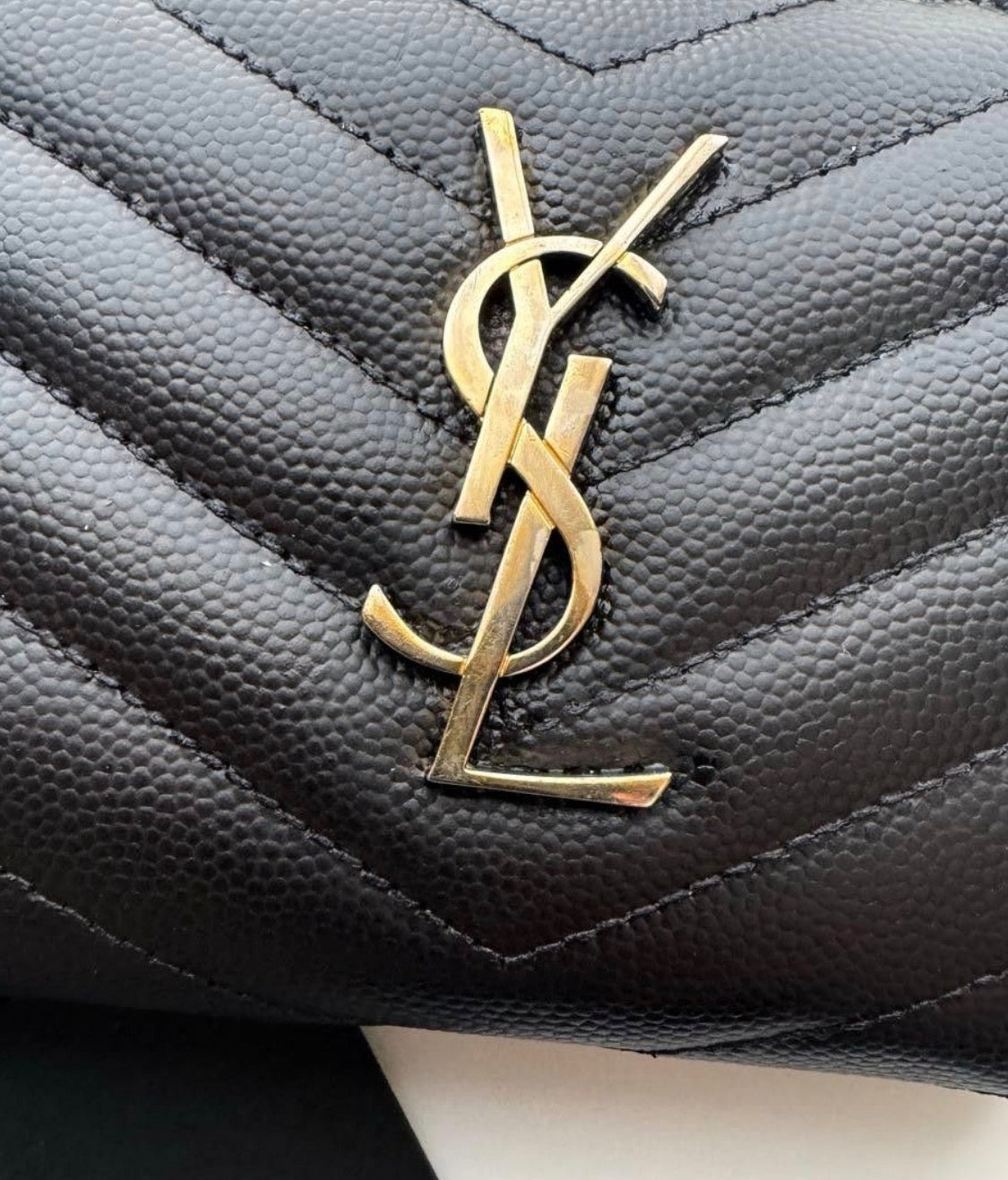 Saint Laurent Classic Monogram Zip Around Wallet
