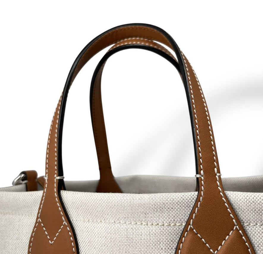 GUCCI Small Logo-Print Canvas Tote Bag