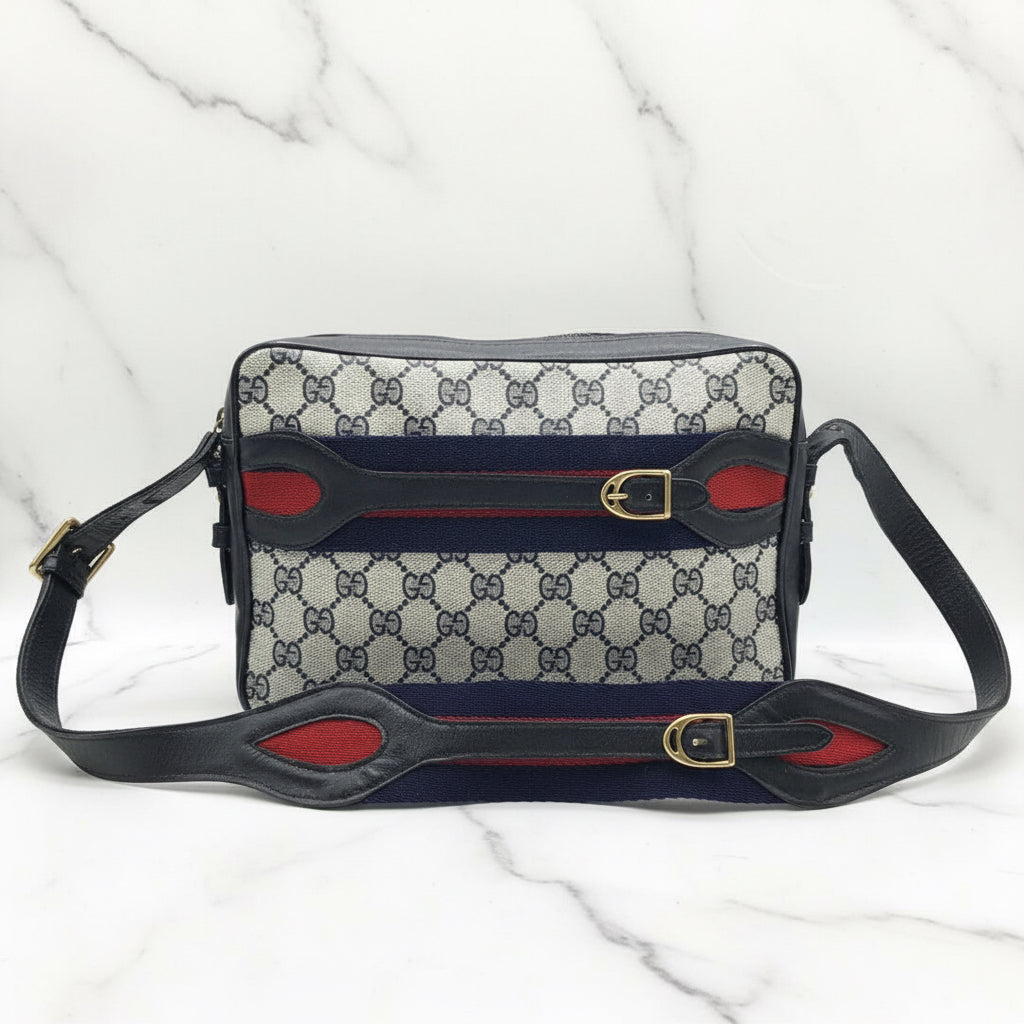 GUCCI GG-Supreme Sherry Line Shoulder  Bag Vintage