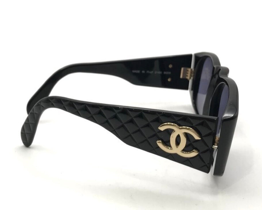 Authentic CHANEL Coco Mark Matelassé Sunglasses
