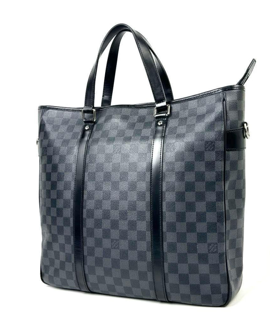 LOUIS VUITTON Damier Graphite Tadao Handbag