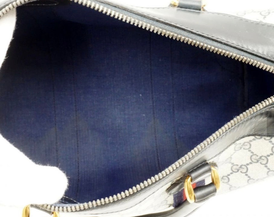 Vintage  Old Gucci GG 2-Way Supreme Boston Shoulder Bag