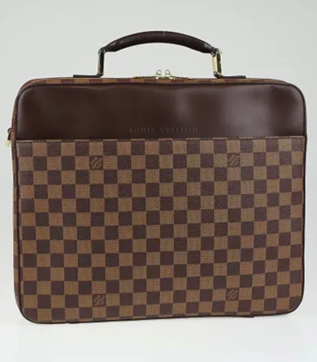 LOUIS VUITTON
Damier Canvas Porte Ordinateur Sabana Computer Case Bag