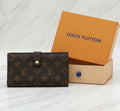 Authentic Louis Vuitton Monogram Continental Clutch Wallet W / Box