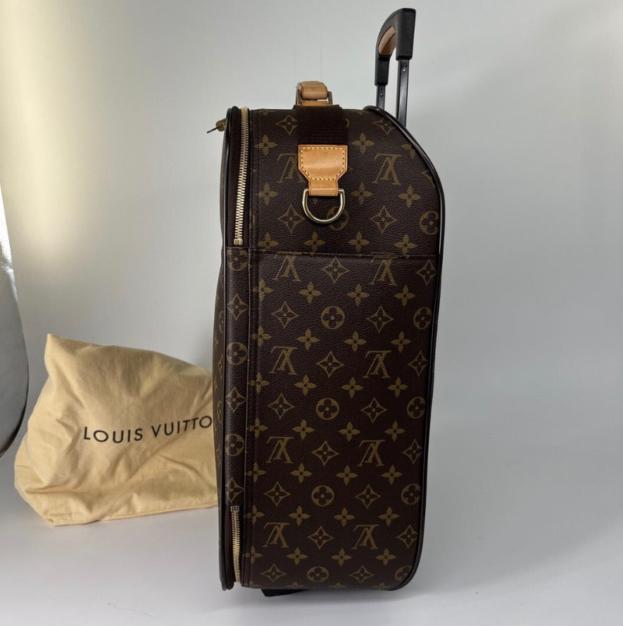 Authentic LOUIS VUITTON Monogram Bosphore Trolley 50 Travel Bag