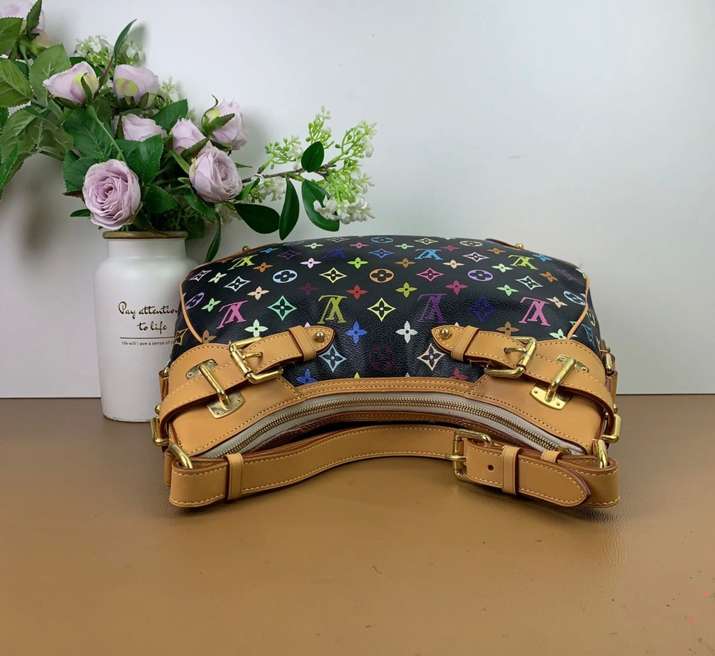 Louis Vuitton Monogram Multicolor Greta Black Shoulder Bag