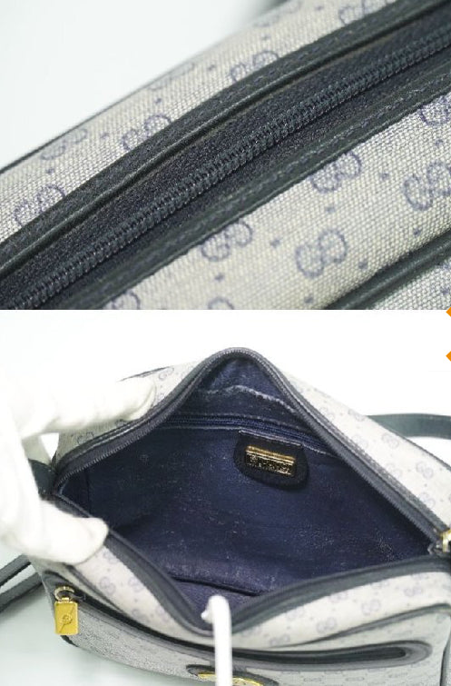 Gucci Sherry Line Micro GG Canvas Shoulder Bag Vintage