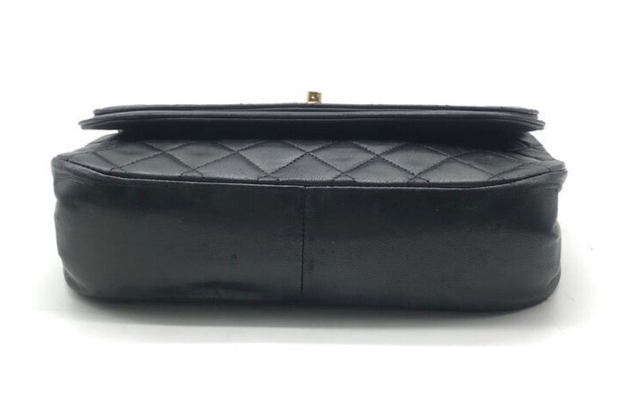 Chanel Lambskin Quilted Flap Bag Black