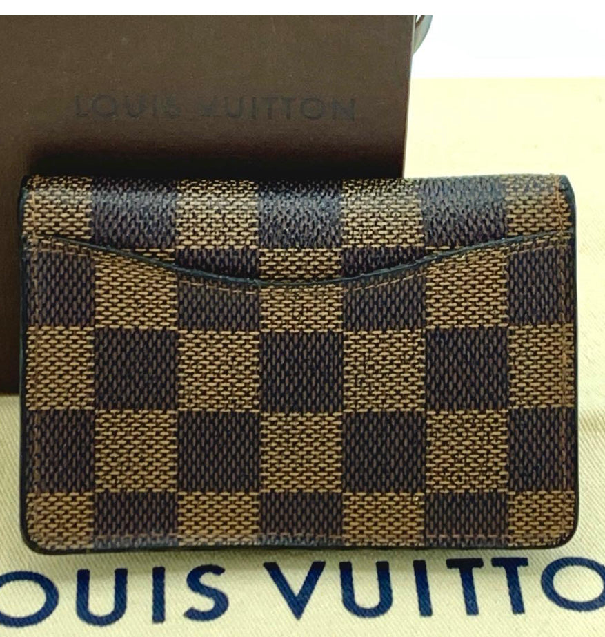 LOUIS VUITTON
Pocket Organizer Damier Ebene Card Case