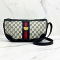 Gucci GG Supreme Sherry Line Shoulder Bag, Navy