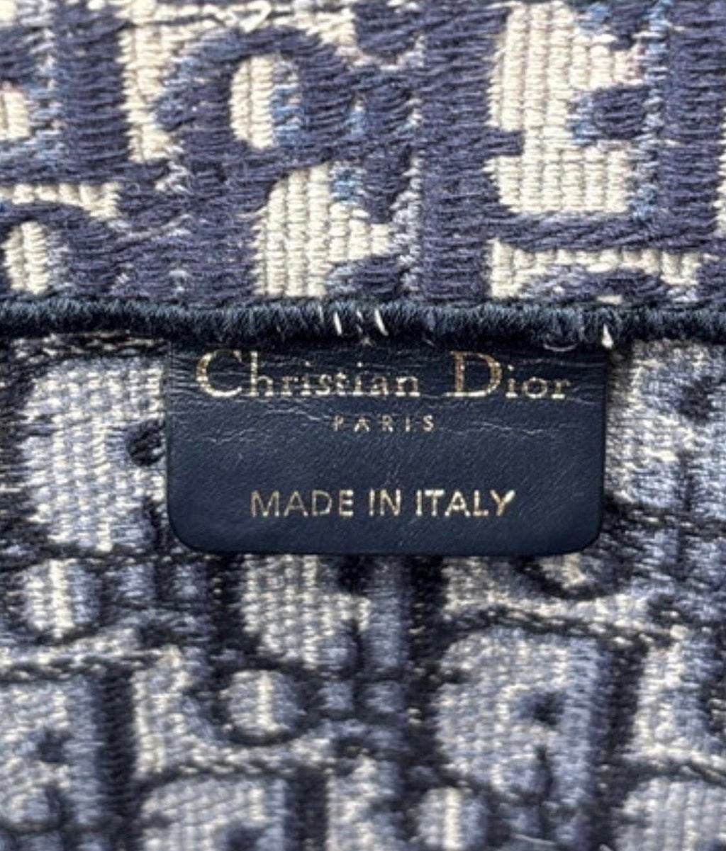 Authentic  Christian Dior Oblique Large Tote Multicolor Tote Bag