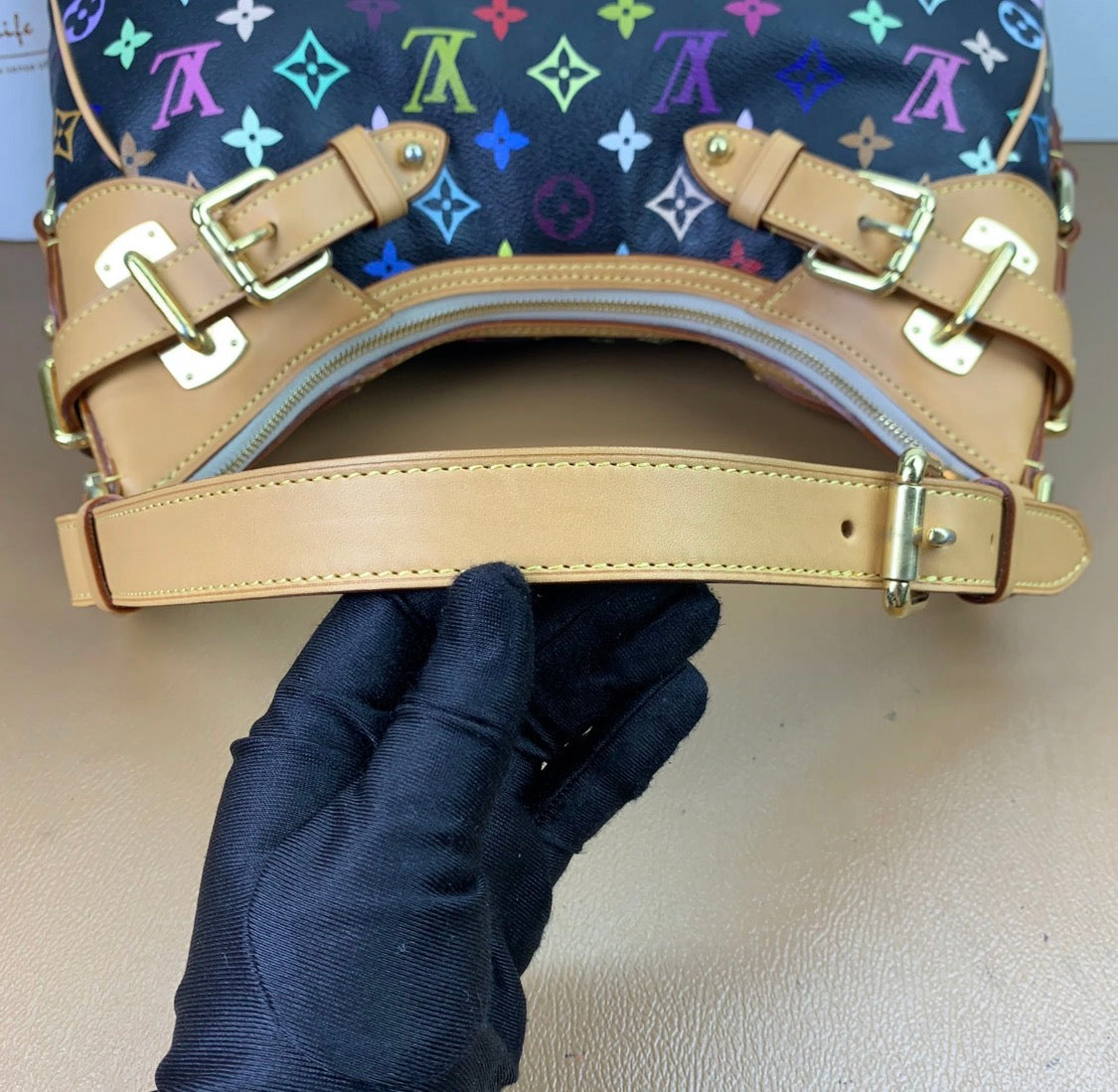 Louis Vuitton Monogram Multicolor Greta Black Shoulder Bag