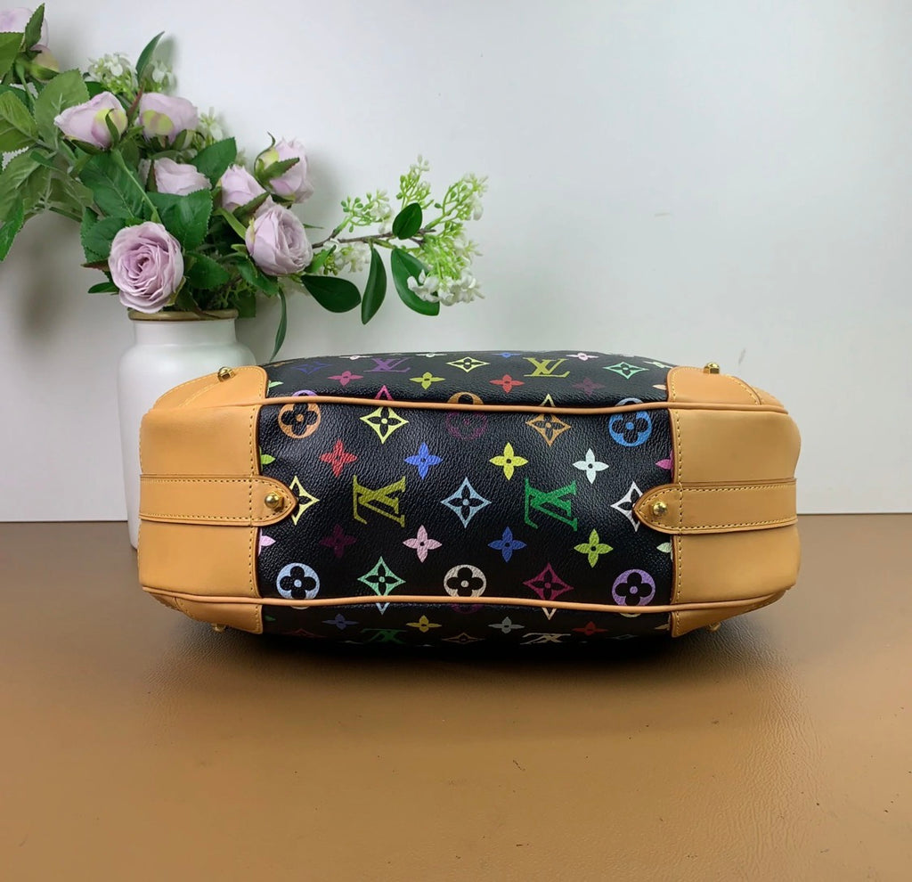 Louis Vuitton Monogram Multicolor Greta Black Shoulder Bag