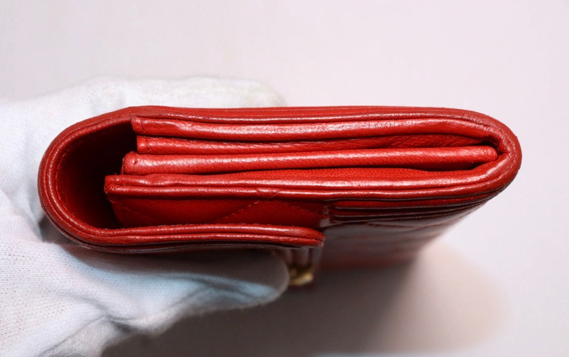 CHANEL Boy Wallet (Red)