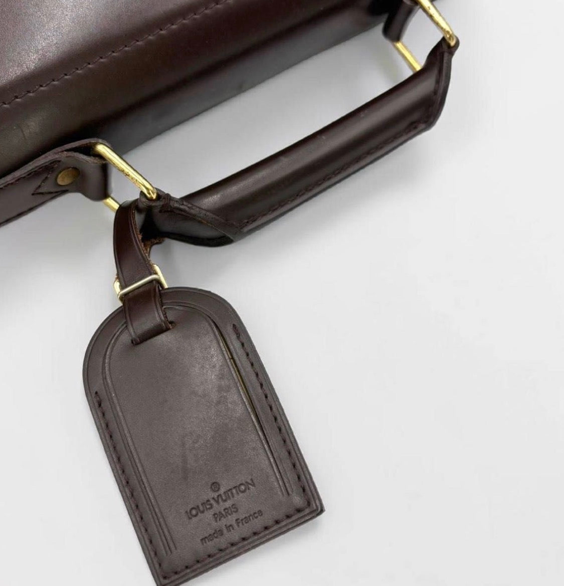 LOUIS VUITTON Damier Ebene West End PM Travel Bag