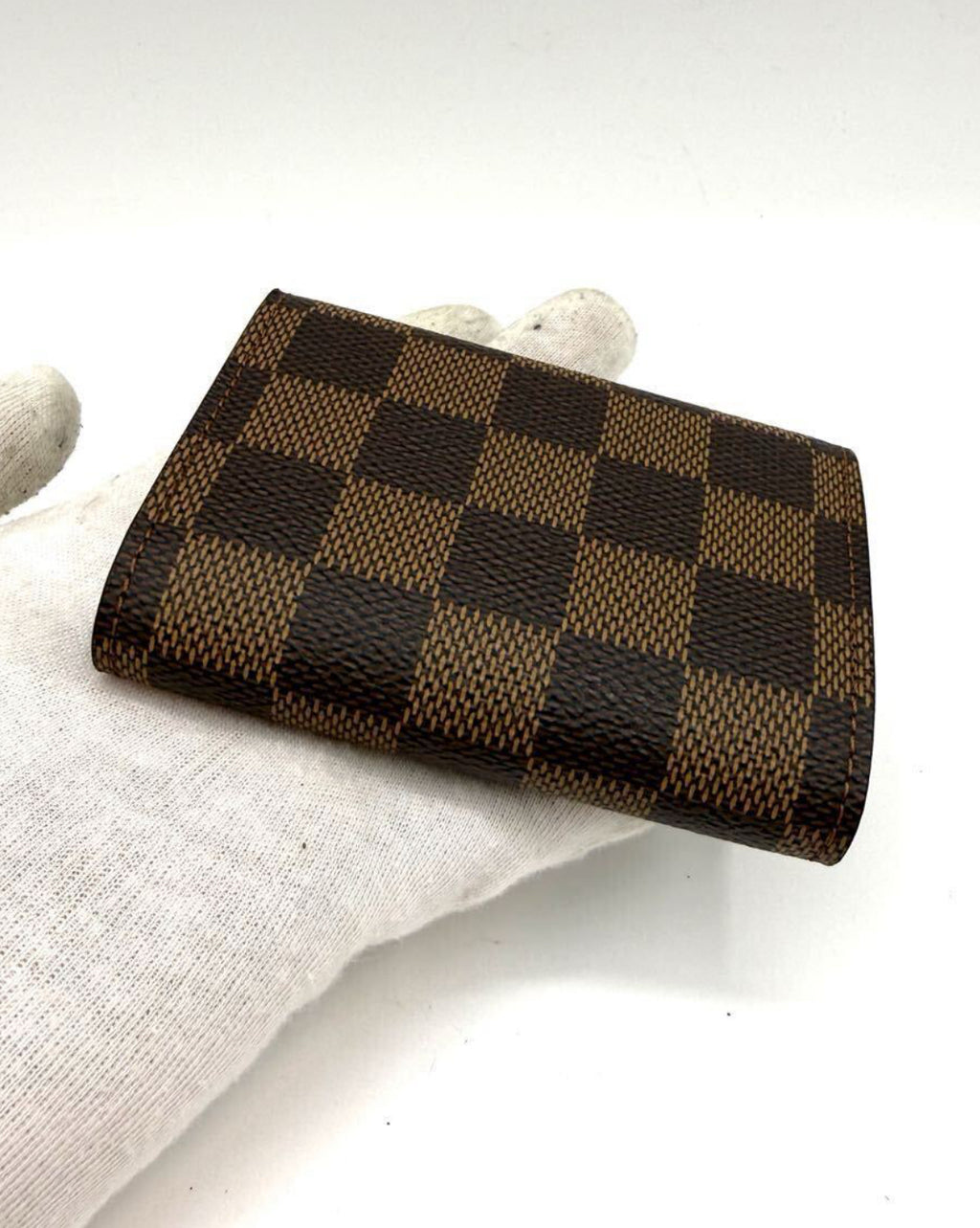 LOUIS VUITTON Damier Portemonnaie Plat Coin Case/ Wallet