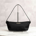 Gucci Black Nylon Boat Pochette Handbag