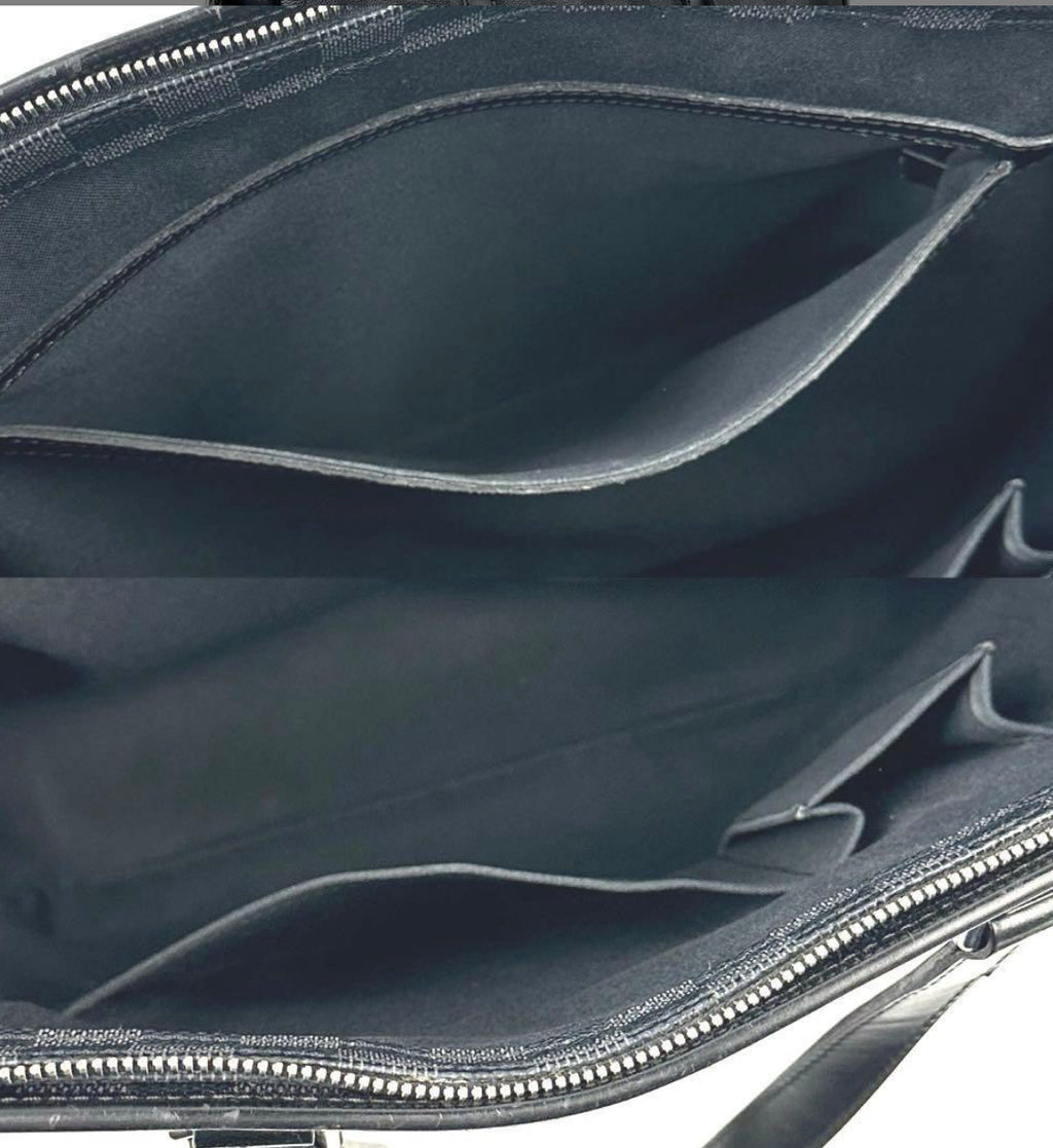 LOUIS VUITTON Damier Graphite Tadao Handbag