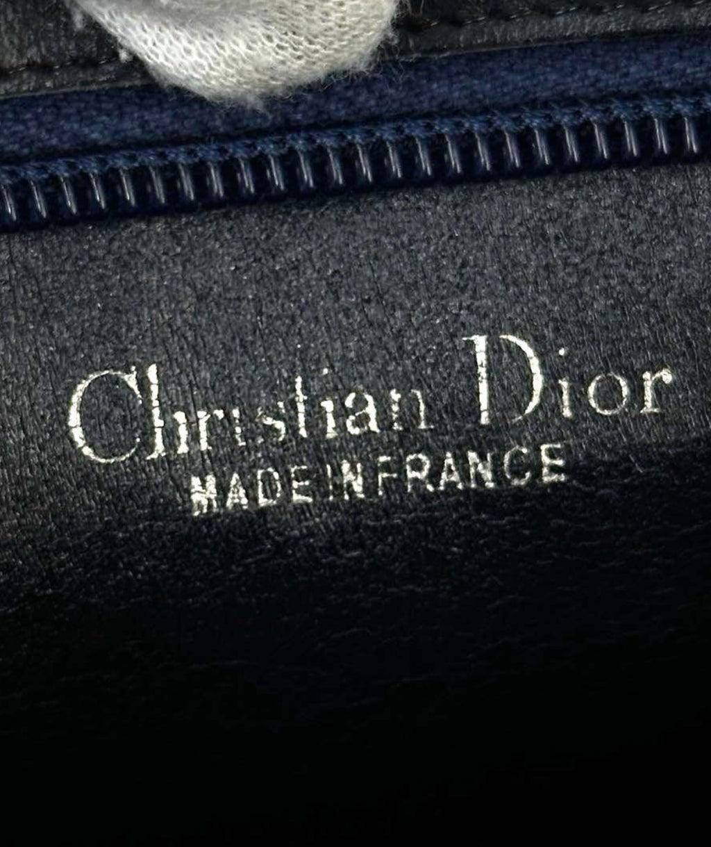 Christian Dior Trotter Navy Blue Shoulder Bag