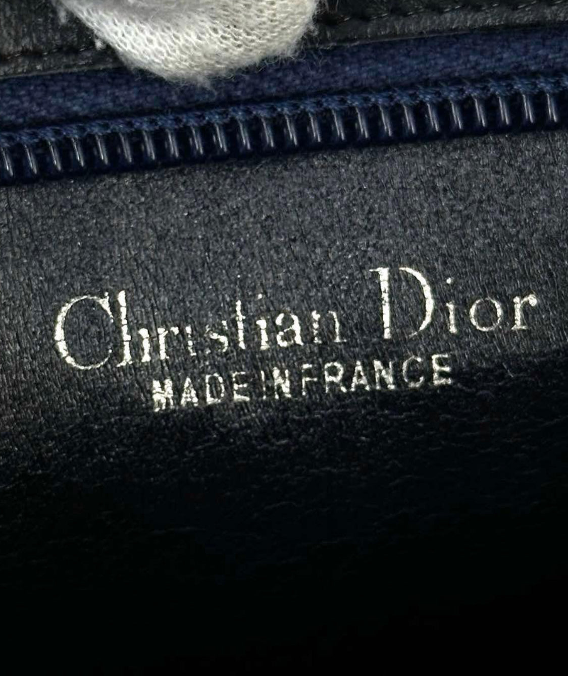 Christian Dior Trotter Navy Blue Shoulder Bag