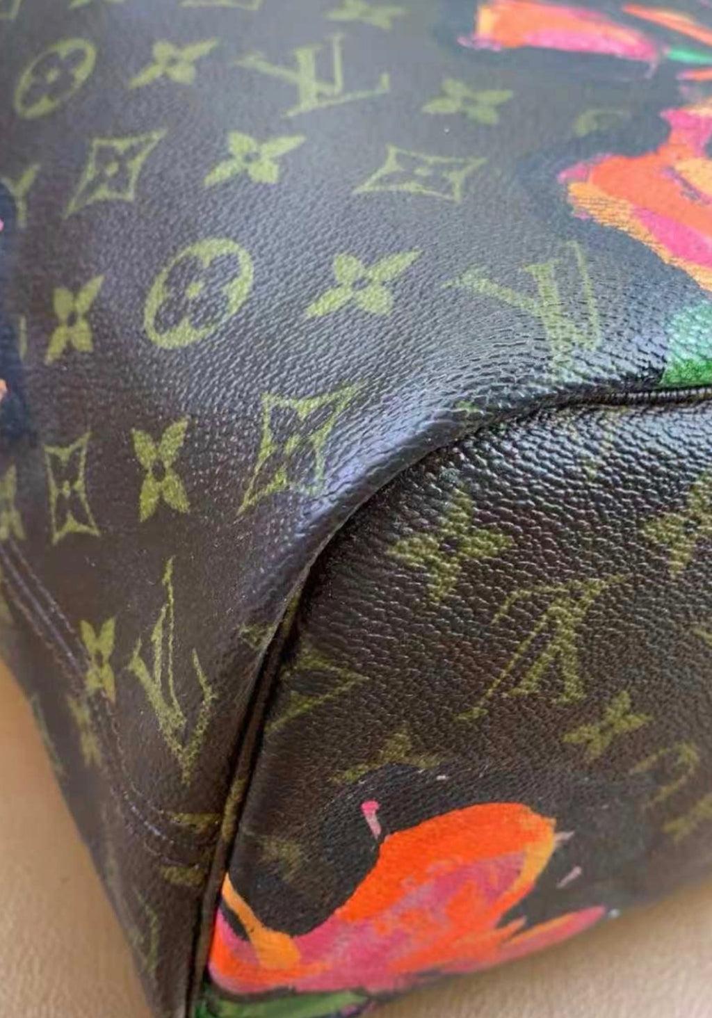 Louis Vuitton Monogram Rose Neverfull MM Shoulder Bag