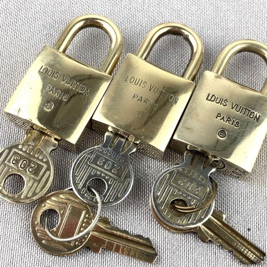 Louis Vuitton Padlock, Same Number, Set of 3