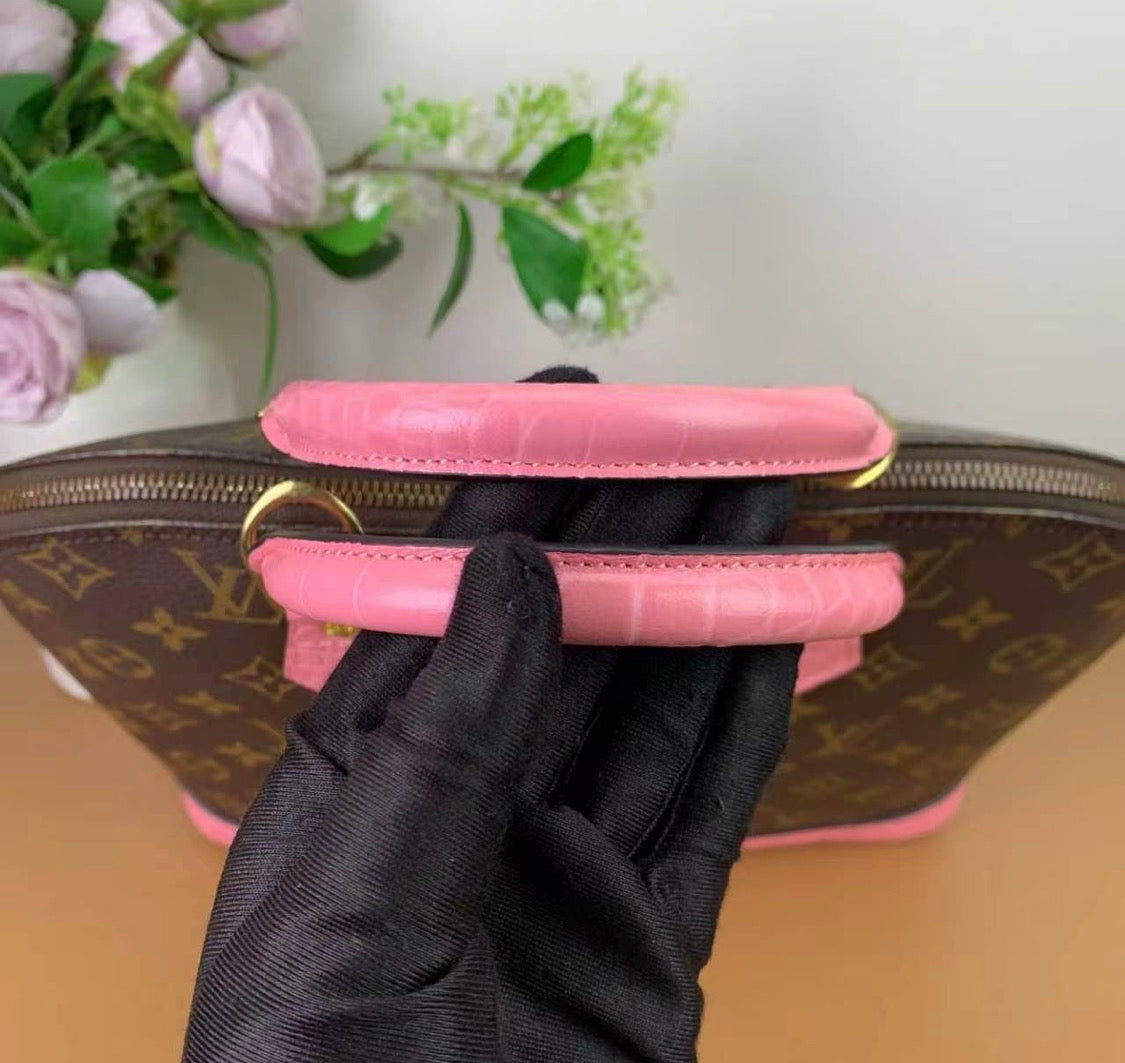 Louis Vuitton Alma MM Handbag  Customized