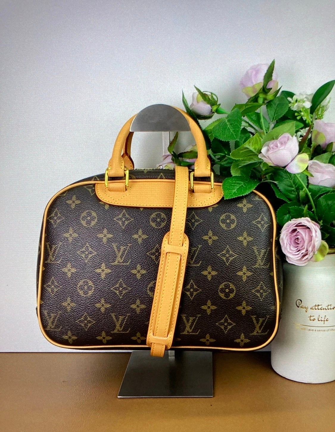Louis Vuitton Monogram Trouville With LV Lock & Key Bag