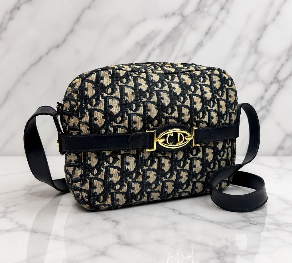 Christian Dior Trotter Canvas Shoulder Bag