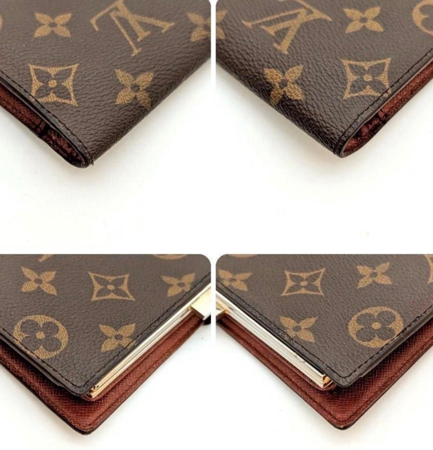 Authentic Louis Vuitton Monogram Continental Clutch Wallet W / Box