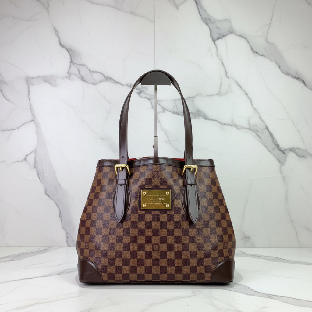LOUIS VUITTON Damier Ebene Hampstead MM Shoulder Bag