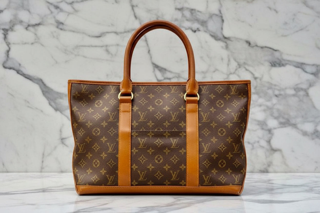 Authentic LOUIS VUITTON Monogram Weekend PM  Tote Bag Vintage