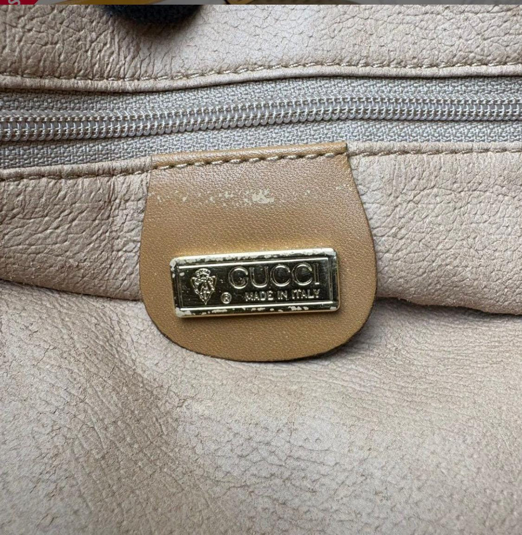 Authentic Gucci Micro GG Tote Bag Vintage.
