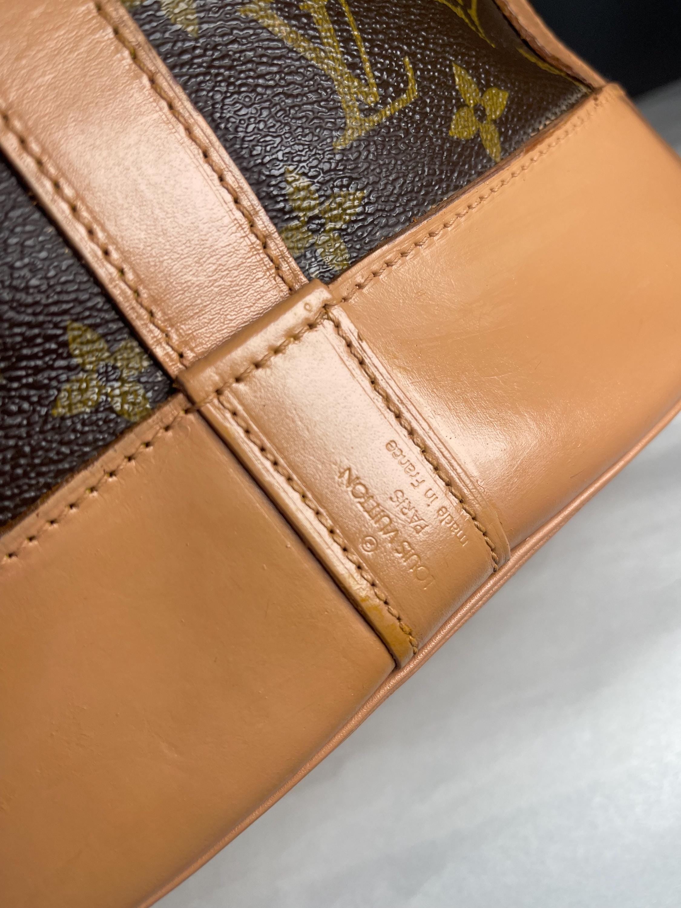 Authenic Louis Vuitton LV Shoulder Bag Randonnee PM Brown Monogram Vintage