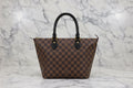 Authentic LOUIS VUITTON Damier Ebene Saleya PM Handbag