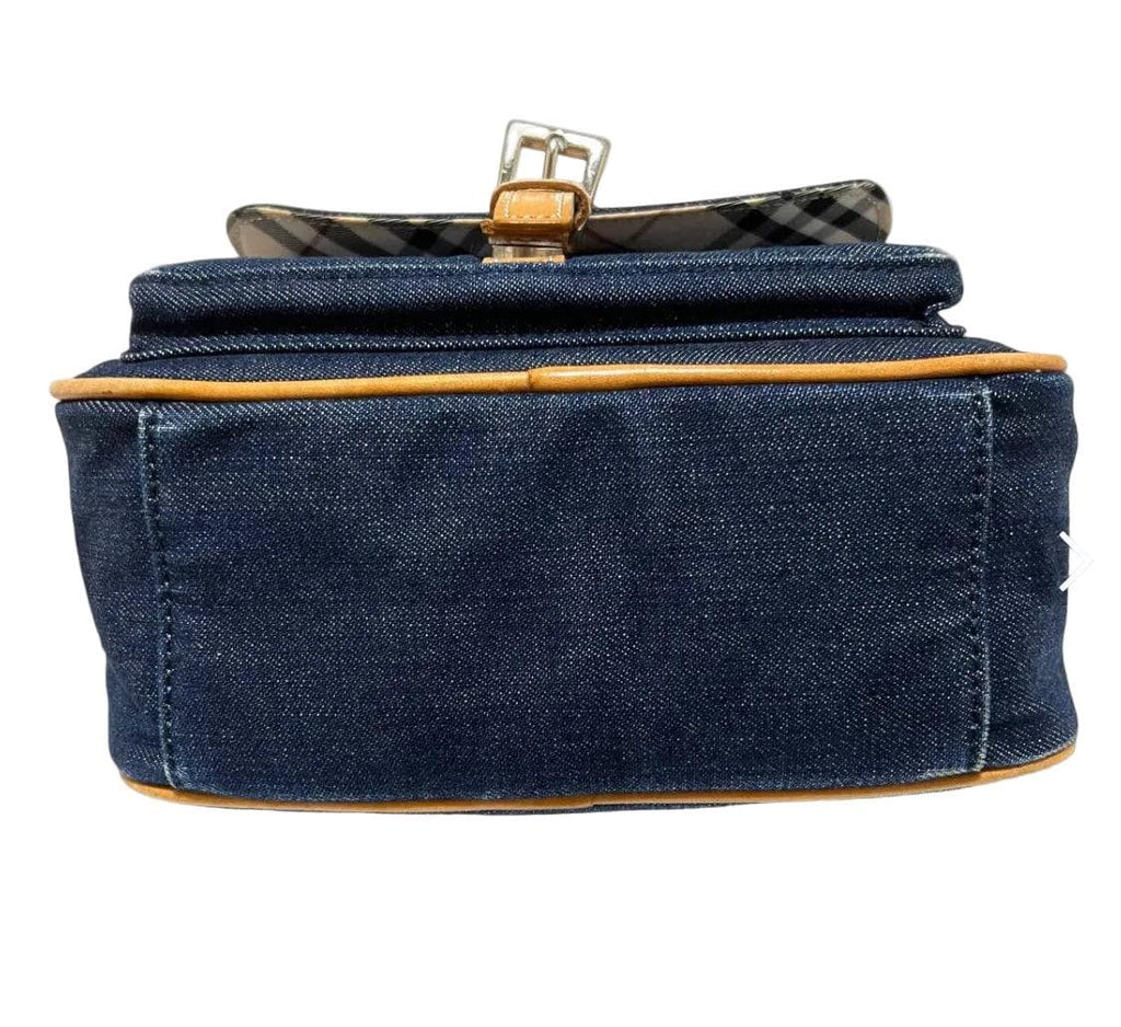 Authentic BURBERRY Blue Label Denim Messenger Bag Vintage