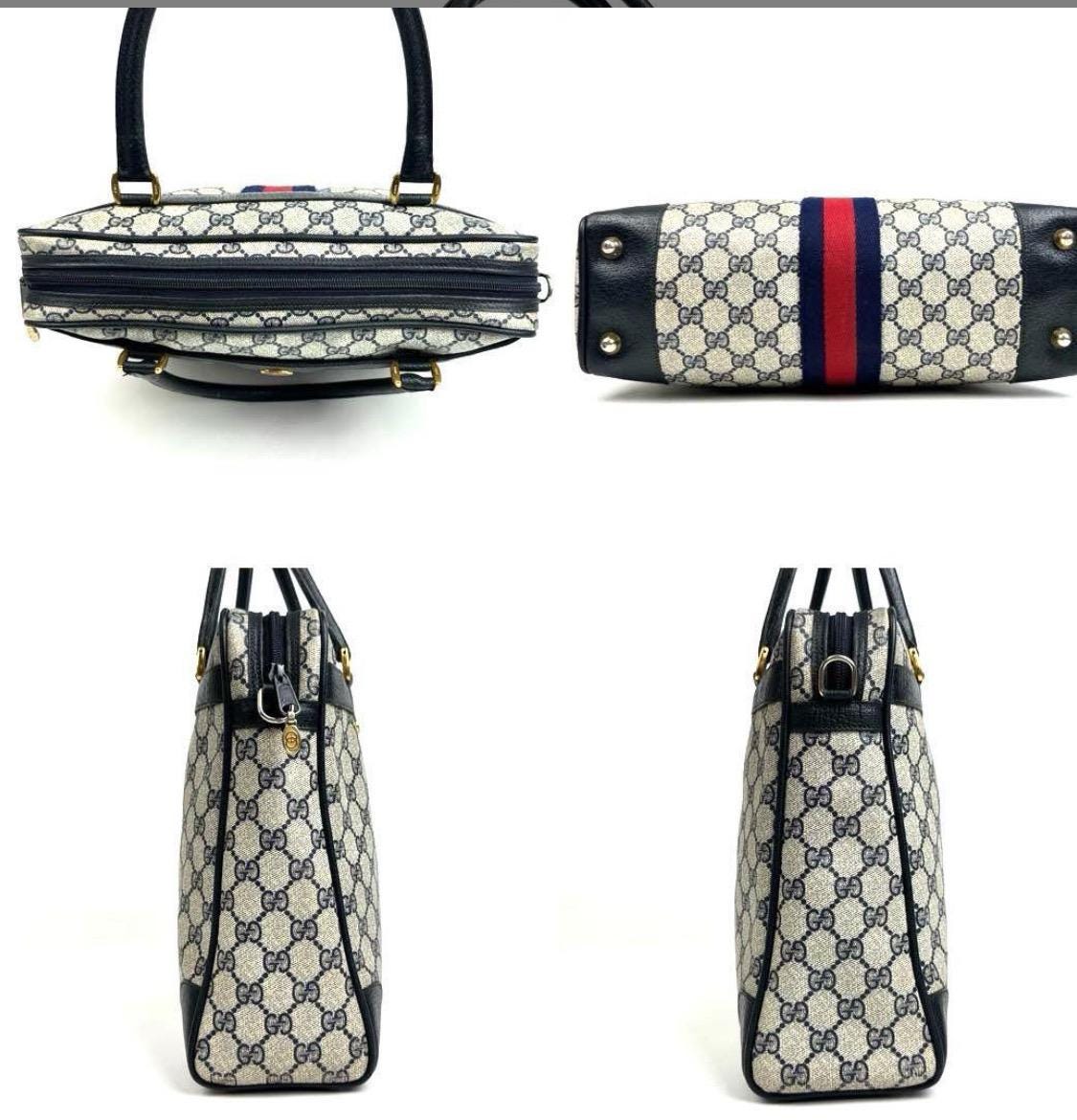 Authentic GUCCI GG Sherry Line Ophidia Supreme Tote Bag.