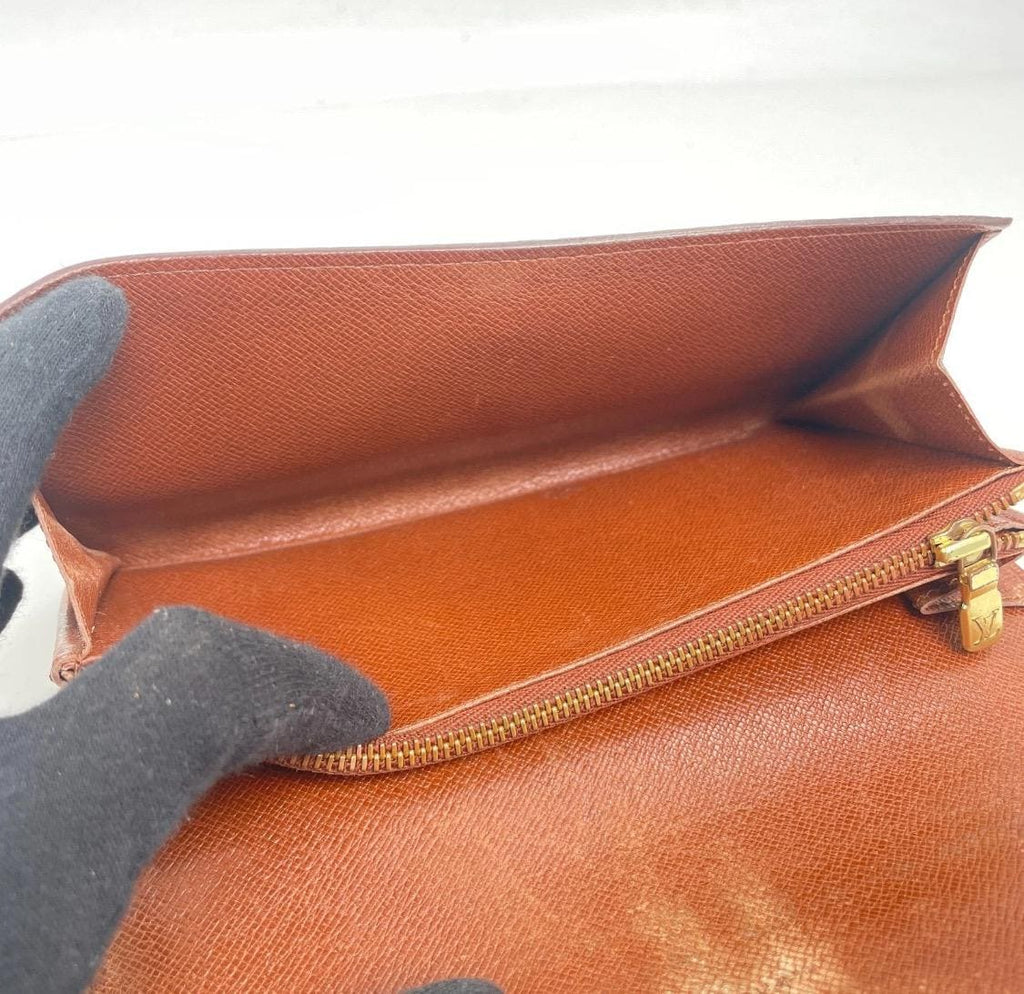 Authentic LOUIS VUITTON Monogram Portefeuille Sarah  Long Wallet Vintage Customizable options available