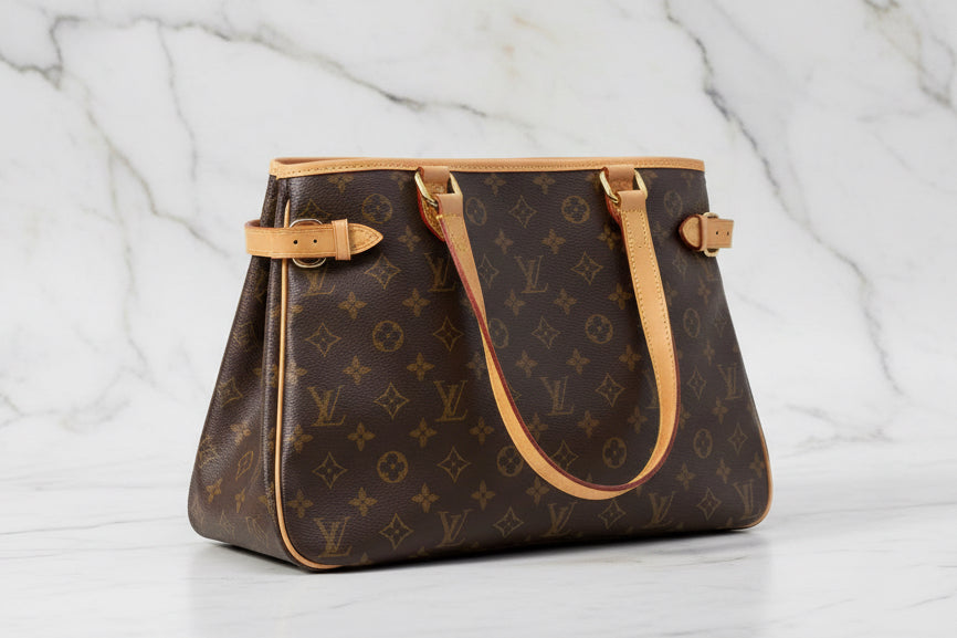 Authentic LOUIS VUITTONMonogram Batignolles Horizontal Shoulder Bag Excellent Condition