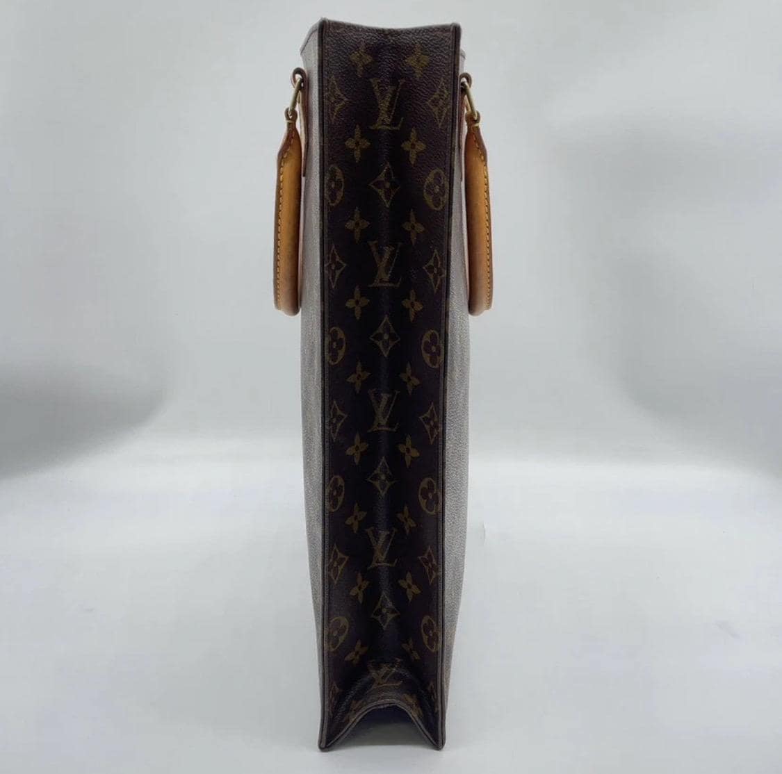 Authentic Louis Vuitton Monogram Sac Plat  Tote Bag W/Dustbag Vintage