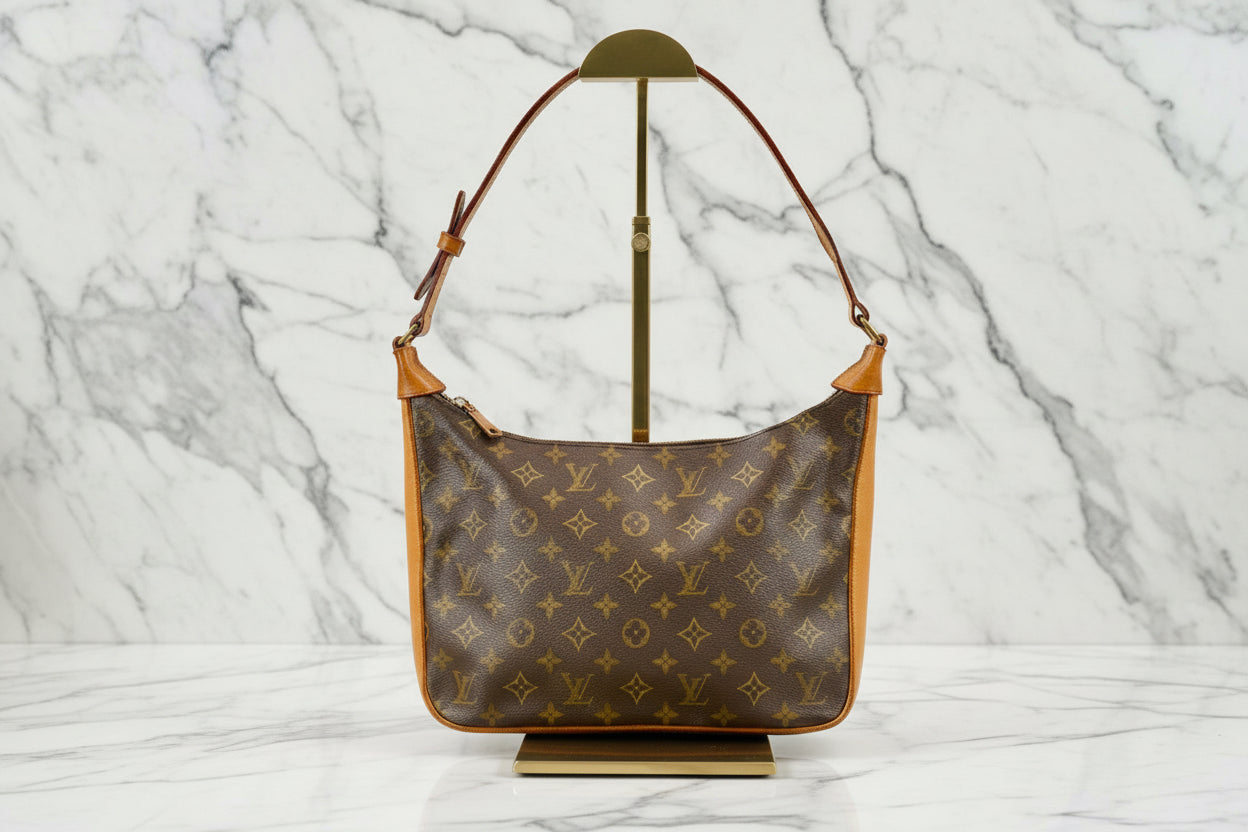 Authentic LOUIS VUITTON Monogram Boulogne 30 M52165  Shoulder Bag Vintage Old Model