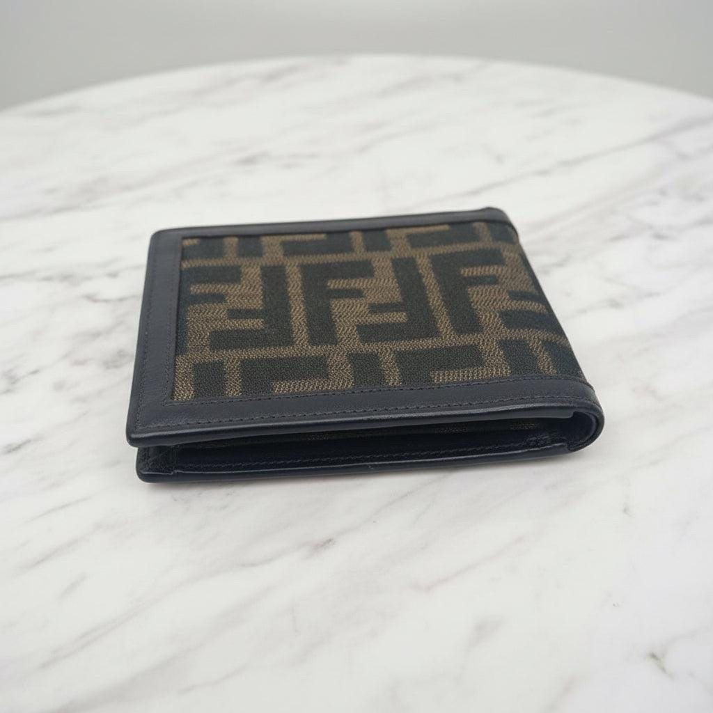 Authentic FENDI ZUCCA Bifold Wallet Vintage