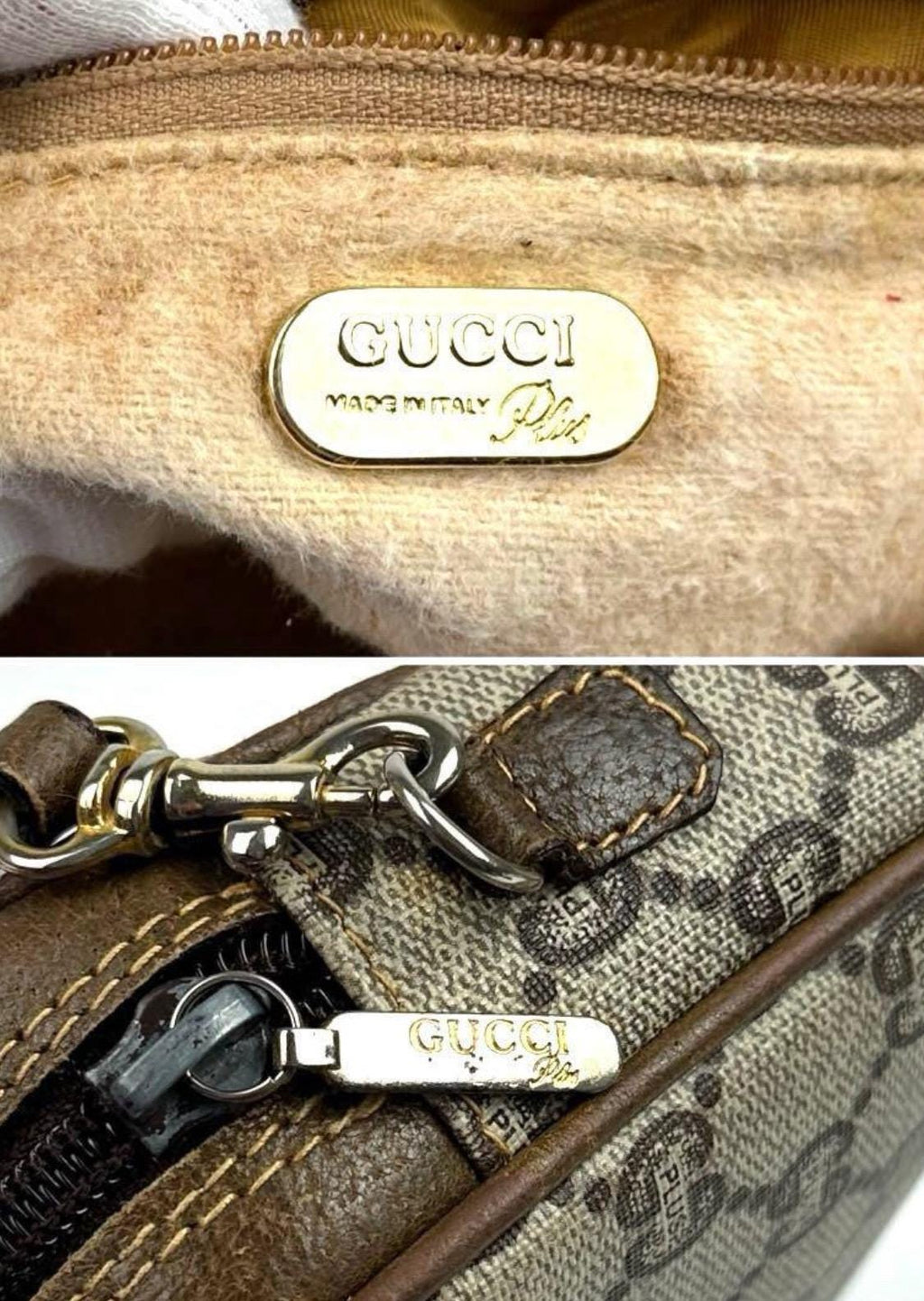 Authentic Gucci GG Plus Supreme Shoulder Bag Vintage