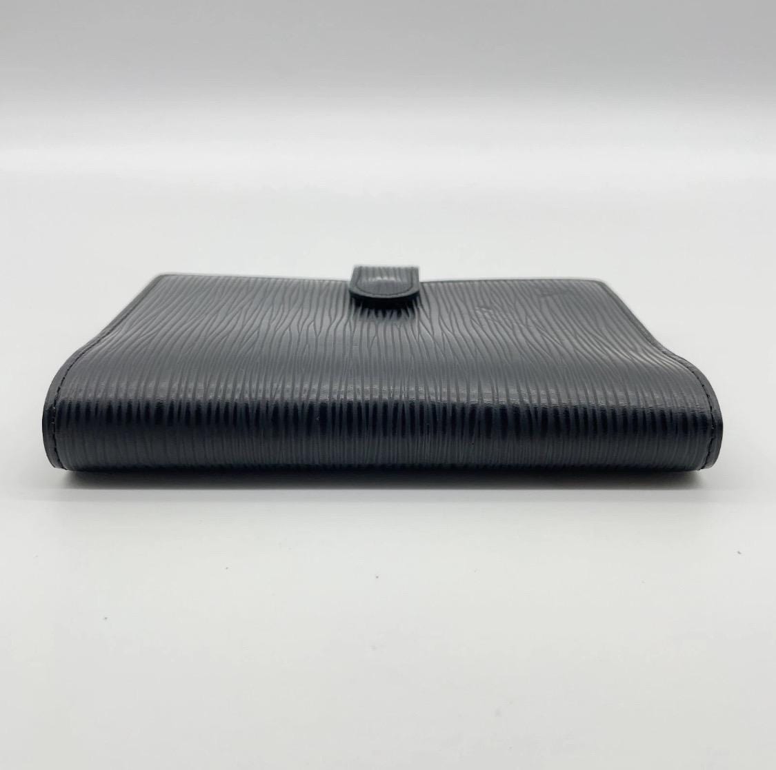 Authentic Louis Vuitton Epi Black Agenda PM Notebook W/Box