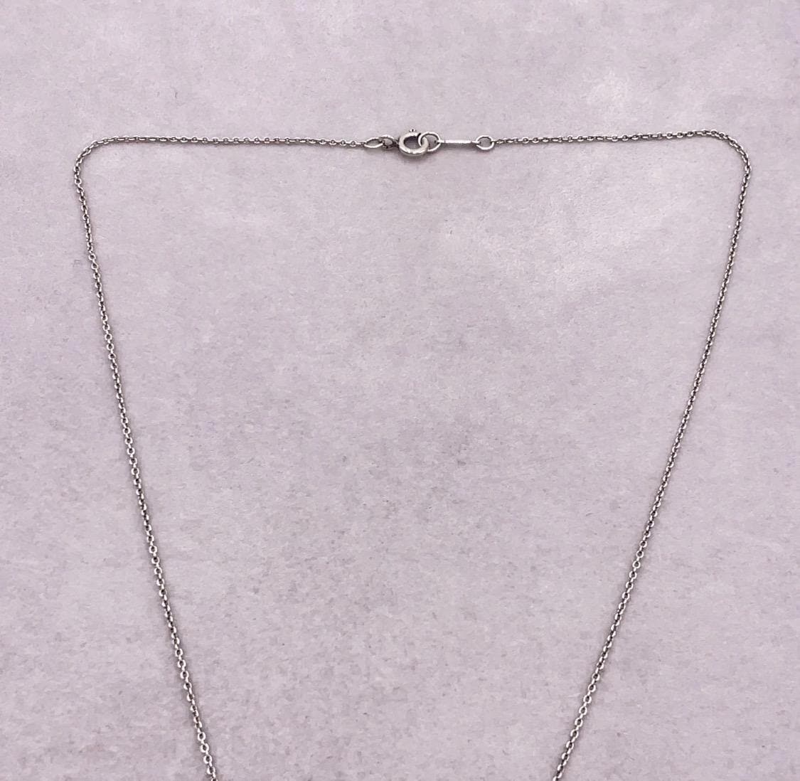 Authentic Tiffany & Co. Elsa Peretti Teardrop Necklace SV 2.7g/3.3g Vintage ( Great Gift)