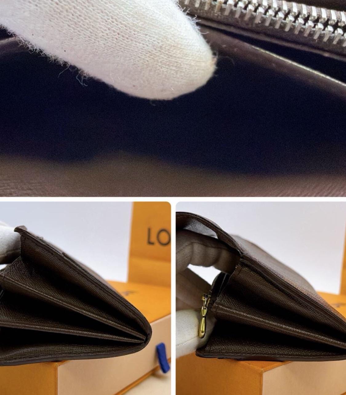 Authentic LOUIS VUITTON Damier Edene Wallet (add chain option )