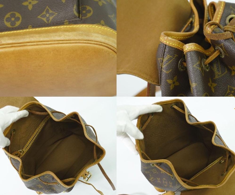 Authentic LOUIS VUITTON Monogram Montsouris GM Backpack