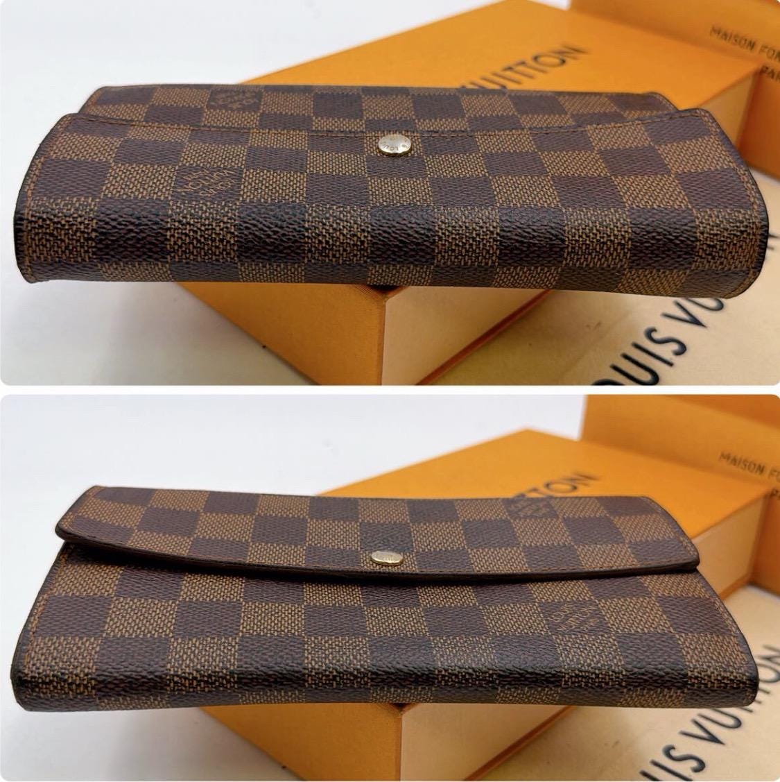 Authentic LOUIS VUITTON Damier Edene Wallet (add chain option )
